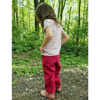 Yháček Softshellové kalhoty Yháček, letní, fuchsiová/černá Velikost: 74