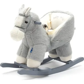 Houpací kůň Houpací hračka s melodií Baby Mix koník šedý