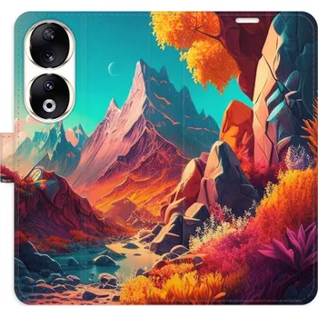 Pouzdro na mobilní telefon Flipové pouzdro iSaprio - Colorful Mountains - Honor 90 5G