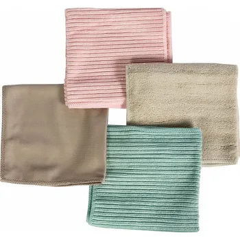 Utěrka HITEKO (Smart microfiber system) Sada 4 hadříků na úklid celé domácnost - okna, kuchyň, koupelna, multifunkční, mix barev