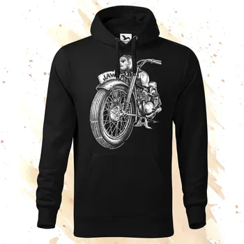 Dámská mikina Mikina - motorka Jawa Barva: Černá (01), Velikost: XXL, Střih: Dámské