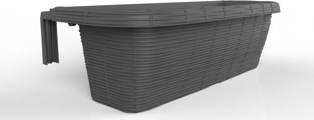 BAMA Závěsný truhlík RONDINE PAGLIA 60 cm antracit