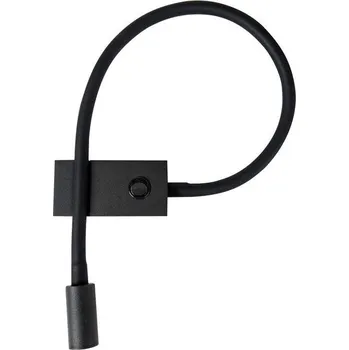 Nova Luce Bodové LED svítidlo GENEVA, 3W 3200K nastavitelné s vypínačem Barva: Černá