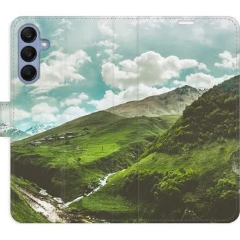 Pouzdro na mobilní telefon Flipové pouzdro iSaprio - Mountain Valley - Samsung Galaxy A25 5G