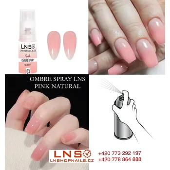 Barva ve spreji Ombre Sprej - PINK NATURAL 5g / Růžová barva / prášek ve spreji