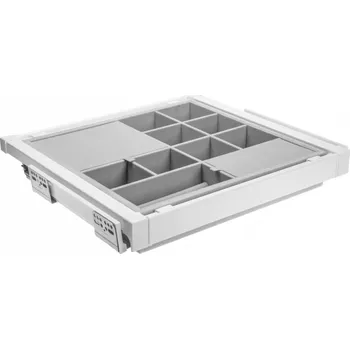 Úložný box Zásuvka Elite s organizérem 900 mm s funkcí tichého zavírání, bílá