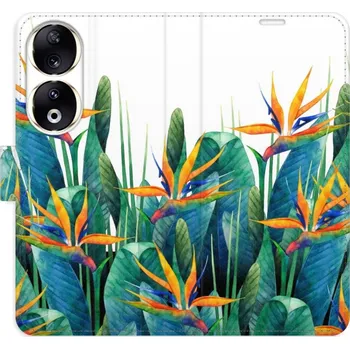 Pouzdro na mobilní telefon Flipové pouzdro iSaprio - Exotic Flowers 02 - Honor 90 5G