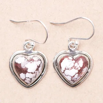 Náušnice Magnezit Wild horse náušnice stříbro Ag 925 63857 1,3 cm, 4,1 g