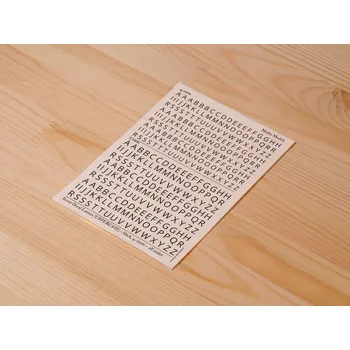 Plastikový model Matho Models Decal Letters (UPPERCASE) - black, 4-5mm