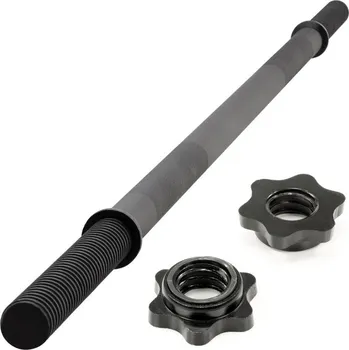 Příslušenství k čince Maxxiva vzpěračská tyč na nakládání, hvězdice, černá, 120 cm