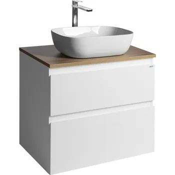 Nábytek ALTAIR skříňka s deskou 68 cm, bílá/dub emporio