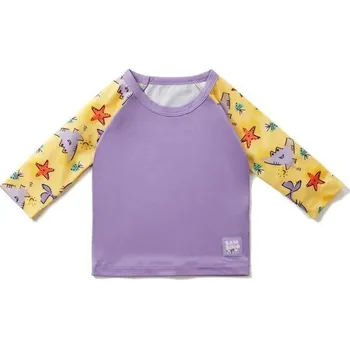 Kojenecké plavky BAMBINO MIO dětské tričko do vody s rukávem UV 40+ Sand vel. 6-12 měsíců