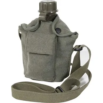 Láhev ROTHCO Obal na polní láhev 1L US VINTAGE ZELENÝ