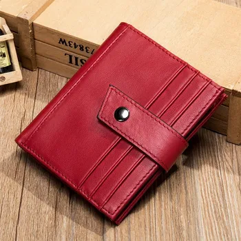 Peněženka Dámská kožená peněženka z pravé kůže NW924 Barva (Varianta): Červená