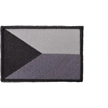 Nášivka Nášivka VLAJKA ČR velcro 7,5 x 5,5cm ŠEDÁ