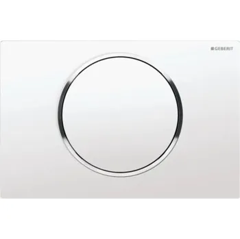 Geberit SIGMA 10 ovládací tlačítko splachování, Start/Stop, plast, bílá/lesklý chrom