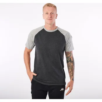 Pánské tričko Kappa LOGO CAFY triko tmavě šedá L