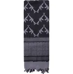 ROTHCO Šátek SHEMAGH CROSSED RIFLES 107 x 107 cm ŠEDÝ