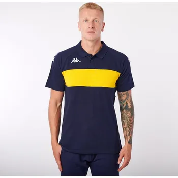 Pánské tričko KAPPA4SOCCER DIANETTI polo modrá/žlutá M