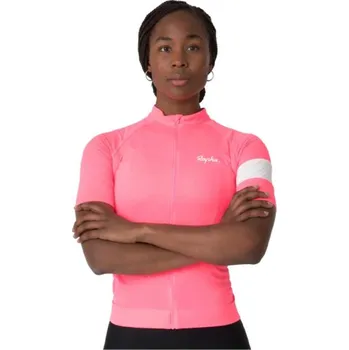 cyklistický dres Rapha lehký dámský dres Core, Visibility Pink velikost M