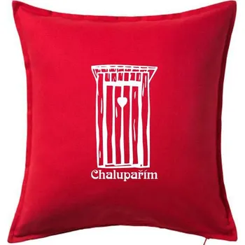 Polštář Kadibudka - Chalupařím - Polštář 50x50 - 50x50 - Pouze potah ( Červená )