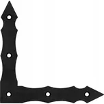 MARK KYRC Dekorativní roh černý 200 x 200 x 30 mm