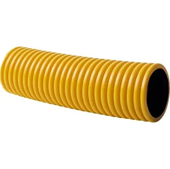Stavebniny Merabell KOPOFLEX chránička 50/41mm, 50m, korugovaná, v kole, ohebná, dvouplášťová, žlutá