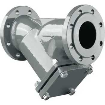 Kanalizační potrubí Vag FORTE TYP 001 filtr DN150, PN16, přírubový, jednosměrný, s čisticím víkem, syntetika/litina