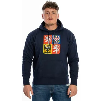 Pánská mikina FAN LOGO NATHAN STÁTNÍ ZNAK POTISK mikina tmavě modrá L