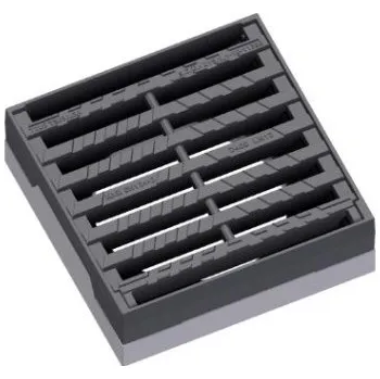 Kanalizační potrubí Kasi KM EUROPA mříž uliční vtoková 500x500x160mm, D400, s rámem, rovná, litina/beton