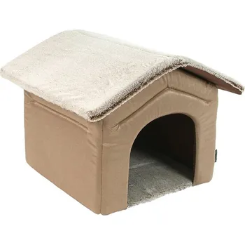 Pelíšek pro psa Bouda O´LALA PETS Royal hnědá 52x60cm