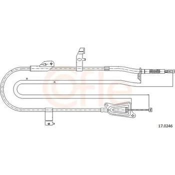 Autodíl Tažné lanko, parkovací brzda COFLE 92.17.0246
