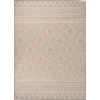 Bytový textil vidaXL Venkovní hladce tkaný koberec 200x280 cm hnědá pruhy