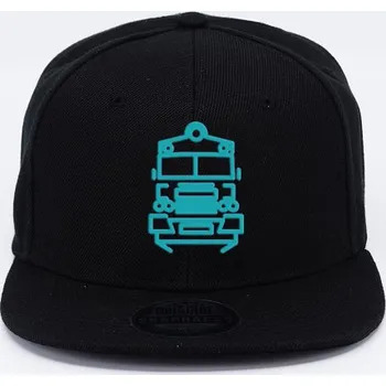 Kšiltovka Pantograff 560 snapback černá+tyrkysová