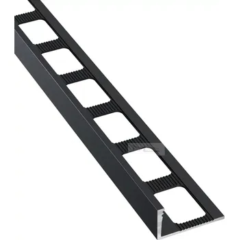 Stavební profil Lišta Havos profil L 15 mm 2,5 m hliník komaxit antracit (Ukončovací lišta L schodová masiv)