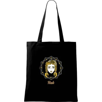 Znamení ženy - Rak CZ (Pecka design) - Taška bavlněná - 42 x 38 cm ( Černá )