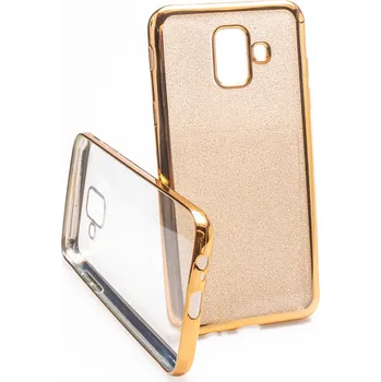 Pouzdro na mobilní telefon Pouzdro Glitter Case Elektro Samsung Galaxy A6 A600 Gold