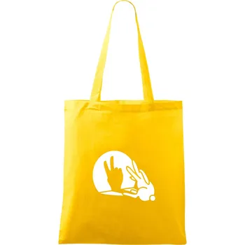 Zajíc stín mír - Taška bavlněná - 42 x 38 cm ( Žlutá )