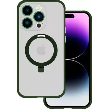 Pouzdro na mobilní telefon Pouzdro Tel Protect Magical MagSafe Stand Case iPhone 15 - Zelené