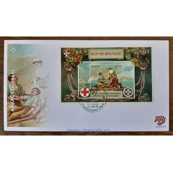 Poštovní známka Malta FDC aršík Bl62 ANZAC 100. výročí, r.2015