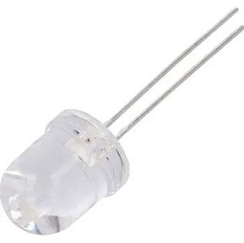 Elektronická součástka LED 10mm bílá teplá 1025PW3C