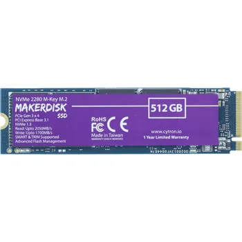Stolní počítač Cytron MakerDisk SSD NVMe 2280 M-Key - 512 GB (s Raspberry Pi OS)