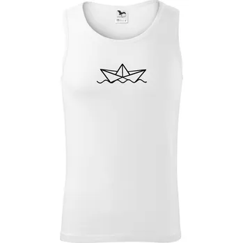 Pánské termoprádlo Papírová loďka na vodě - Tílko pánské Core - S ( Bílá )