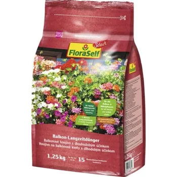 Hnojivo Hnojivo pro balkonové květiny dlouhodobé FloraSelf Select 1,25 kg