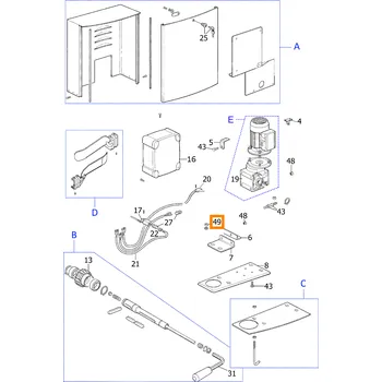 Pohon brány Nice D12.5110 matice M12 pro TUB