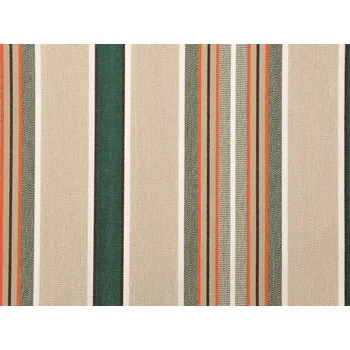 Mirtex Tkanina TENDA SOLE TAORMINA 220/220 Zeleno-béžové pruhy šíře 200cm
