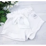 Kulišárny Dívčí šortky s mašlí mušelín SNOW VELIKOST: 56