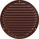 Ventishop KVMRh 200 kulatá kovová mřížka se síťkou proti hmyzu, hnědá