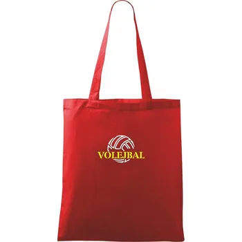 Volejbal míč - Taška bavlněná - 42 x 38 cm ( Červená )