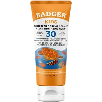 Přípravek na opalování Badger Opalovací balzám SPF 30 - s vůní mandarinky - 87 g